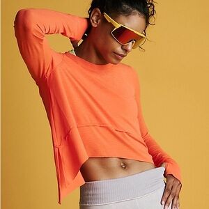 NWOT FP Movement Tempo Long Sleeve Tee in Heatwave, size L